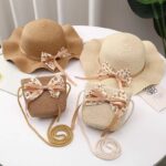 Tiktok Summer Children's Sun Hats in Stock, Straw Hats, Bag Sets, Children's Sun Protection Beach Hats, Straw Sun Hats - Image 2