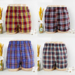 Summer Pajama Pants Shorts Wholesale Loose Men's Home Pants Plaid Outer Wear Home Underwear Arrot Pants Boxer Polyester - Image 2