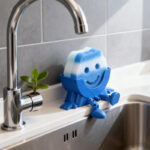 跨境爆款3d打印新款Scrub Peeing Drain Holder 笑脸洗碗海绵支架 - Image 4