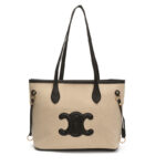 2026 Color-Blocked Large-Capacity Tote Bag Versatile Niche Design Simple Shoulder Bag Women's Dog Tooth Tote Bag - Image 9