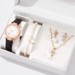 New TikTok Popular Women's Watch Fashion Personality Simple Watch Butterfly Digital Belt Watch suit - Image 21