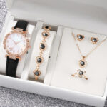 New TikTok Popular Women's Watch Fashion Personality Simple Watch Butterfly Digital Belt Watch suit - Image 40