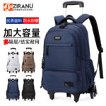 Trolley Schoolbag Grade 1-6 Primary School Students Junior High School Students Backpack Male Students Children Climbing Stairs Backpack Large Capacity