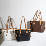 Classic Shopping Bag with Oil-Edged Edges, Large Tote Bag, Multi-Color Mommy Bag, Large Capacity Single-Shoulder Women's Bag