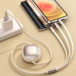 Original Factory Direct Sales One-To-Three Data Cable 100W Fast Charging Three-In-One Company Corporate Gift Advertising Logo Customization - Image 3