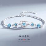 Cross-Border Popular Imitation Moissanite Square Bag Four-Leaf Clover Bracelet for Girls Light Luxury High-End Adjustable Bracelet Wholesale - Image 32
