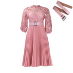 D254 dress Amazon summer large size lace crochet sexy hollow pleated European and American dress cross-border dress - Image 11