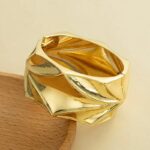 European and American Cross-Border Light Luxury Heavy-Duty Design Bracelet Metal Glossy Open Bracelet Normcore Geometric Stylish Wide Bracelet - Image 16