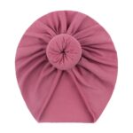 New European and American Baby Pullover Hat, Cute Pure Color Donut Kidsren's Hat, Summer Thin Baby Fetal Cap - Image 2