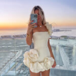 New Amazon Cross-Border Dress, Tight Skirt, Irregular Ruffled Bud Waist Dress