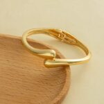 European and American Cross-Border Light Luxury Heavy-Duty Design Bracelet Metal Glossy Open Bracelet Normcore Geometric Stylish Wide Bracelet - Image 7