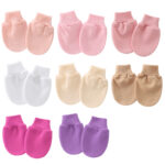 Foreign Trade European and American Newborn Anti-Scratch Gloves Baby Gloves Baby Protective Gloves Source Factory Cross-Border Supply - Image 4