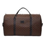 New Short-Distance Travel Bag Storage Bag, Fashionable Leather Portable Travel Bag, Large Capacity Dry and Wet Separation Fitness Bag - Image 5