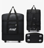 Large Capacity Folding Aviation Shipping Bag Multi-Layer Extended Boarding Travel Bag Oxford Cloth Universal Wheel Lightweight Moving Bag - Image 9