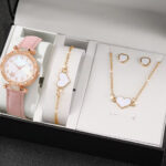 New TikTok Popular Women's Watch Fashion Personality Simple Watch Butterfly Digital Belt Watch suit - Image 30
