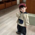 Boys' Spring and Autumn Children's 2025 Trendy Clothes Stylish Pullover Sweatshirt Baby Handsome Jeans Two-Piece Set - Image 3