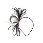 Cross-Border European and American Party Feather Headdress Bridal Mesh Bow Hat Horse Racing Festival Party Dance Hair Accessories - Image 5