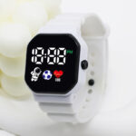 Cross-border Hot Selling C3-12 Spaceman LED Electronic Watch Square Digital Sports Student Key Electronic Watch - Image 7