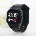 Cross-border Hot Selling C3-12 Spaceman LED Electronic Watch Square Digital Sports Student Key Electronic Watch - Image 6