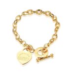 Cross-Border Hot Selling European and American Ins Heart Stainless Steel Jewelry Personalized Versatile Hand Jewelry Ot Buckle Popular Titanium Steel Bracelet for Women - Image 4