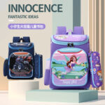 Schoolbag for Primary School Students 1234 Grade Boys and Girls Printed High-value Children's One-piece Lightweight Backpack high quality
