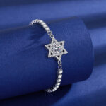 Cross-Border Popular Imitation Moissanite Square Bag Four-Leaf Clover Bracelet for Girls Light Luxury High-End Adjustable Bracelet Wholesale - Image 22