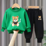 2025 Spring New Style Two-Piece Sweatshirt Set for Boys and Girls, Long-Sleeve and Long Pants, Korean Version Trendy Children's Outfit - Image 10