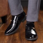 2026 Spring New Men's Business Formal Shoes British Style Leather Shoes Men's Slip-On Casual High-End Wedding Shoes - Image 4