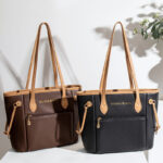 Classic Shopping Bag with Oil-Edged Edges, Large Tote Bag, Multi-Color Mommy Bag, Large Capacity Single-Shoulder Women's Bag - Image 2