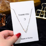 Titanium steel non-fading design necklace women non-fading summer clavicle chain simple versatile pendant fashion jewelry wholesale - Image 6