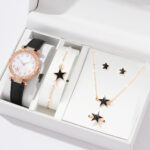 New TikTok Popular Women's Watch Fashion Personality Simple Watch Butterfly Digital Belt Watch suit - Image 26