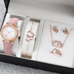 New TikTok Popular Women's Watch Fashion Personality Simple Watch Butterfly Digital Belt Watch suit - Image 16