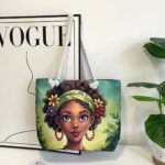 2025 Classic Outdoor Practical Versatile Retro Canvas Bag with Cartoon Print, Large Capacity Tote Beach Bag - Image 27