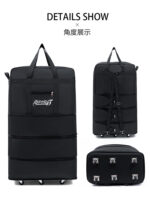Large Capacity Folding Aviation Shipping Bag Multi-Layer Extended Boarding Travel Bag Oxford Cloth Universal Wheel Lightweight Moving Bag - Image 13