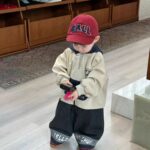 Boys' Spring and Autumn Children's 2025 Trendy Clothes Stylish Pullover Sweatshirt Baby Handsome Jeans Two-Piece Set - Image 4