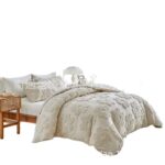 Old Watch Cross-Border Foreign Trade Supply Amazon Bedding Solid Color Cut Flower Tufted Flower Four-Leaf Clover Quilt Cover Pillowcase - Image 5