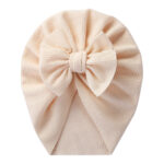 European and American New Baby Pure Color Pullover Hat with Bow Kidsren's Spring & Fall Indian Hat Snake Pattern Baby Boundless Hat - Image 9