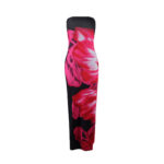 Cross-border women's clothing Europe and the United States ins sexy slim-fit printed tube-like open hip long dress factory wholesale - Image 8