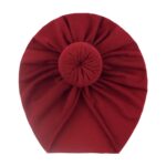 New European and American Baby Pullover Hat, Cute Pure Color Donut Kidsren's Hat, Summer Thin Baby Fetal Cap - Image 5