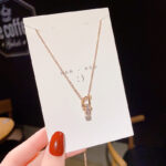 Titanium steel non-fading design necklace women non-fading summer clavicle chain simple versatile pendant fashion jewelry wholesale - Image 8