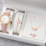 New TikTok Popular Women's Watch Fashion Personality Simple Watch Butterfly Digital Belt Watch suit - Image 27