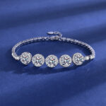 Cross-Border Popular Imitation Moissanite Square Bag Four-Leaf Clover Bracelet for Girls Light Luxury High-End Adjustable Bracelet Wholesale - Image 24