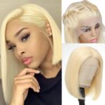Front Lace Wig Vietnam Bone Straight Bob Human Hair Wigs Bob Short Hair - Image 8