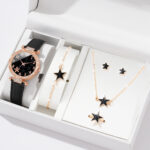 New TikTok Popular Women's Watch Fashion Personality Simple Watch Butterfly Digital Belt Watch suit - Image 25