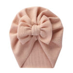 European and American New Baby Pure Color Pullover Hat with Bow Kidsren's Spring & Fall Indian Hat Snake Pattern Baby Boundless Hat - Image 19