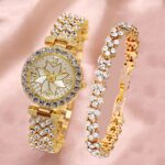 Duoduo Cross-Border Shein Popular Luxury Set Bracelet Watch with Diamonds for Women Five-Piece Gift Box Quartz Watch - Image 34