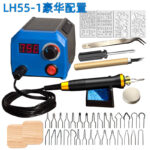 Peng Jia Wood Burning Pen Temperature Adjustment Professional Pyrography Machine Pyrography Tool Gourd Wood Board Hot Stamping Machine Pen Electric Iron - Image 9