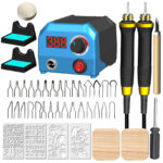 Peng Jia Wood Burning Pen Temperature Adjustment Professional Pyrography Machine Pyrography Tool Gourd Wood Board Hot Stamping Machine Pen Electric Iron - Image 10