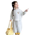 Girls' Autumn Cartoon Sweatshirt Set 2026 New Casual Autumn Stylish Children's Autumn Outfit Two-Piece Set for Baby Girls - Image 5