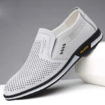 Extra Large Size Leather Shoes for Men's Foreign Trade Cross-Border Spring & Fall Casual Breathable British Formal Wear Set with Hollow Feet, Breathable and Comfortable Men's Shoes - Image 8